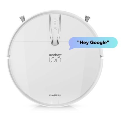 Niceboy ION Charles i4 - Pametni robotski sesalnik 2v1 4400 mAh Wi-Fi bela + Daljinski upravljalnik