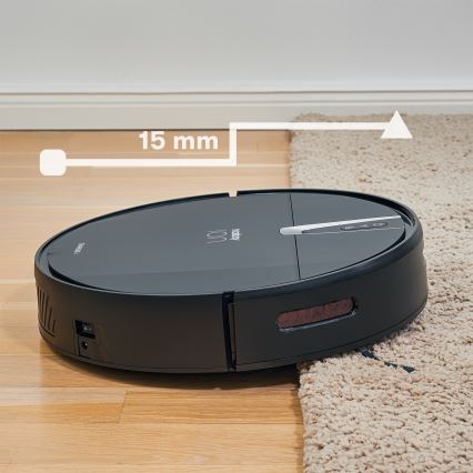 Niceboy ION Charles i4 - Pametni robotski sesalnik 2v1 4400 mAh Wi-Fi črna + Daljinski upravljalnik
