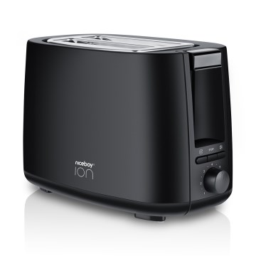 Niceboy ION Cruncher C1 - Toaster z dvema luknjama in roaster 750W/230V črna
