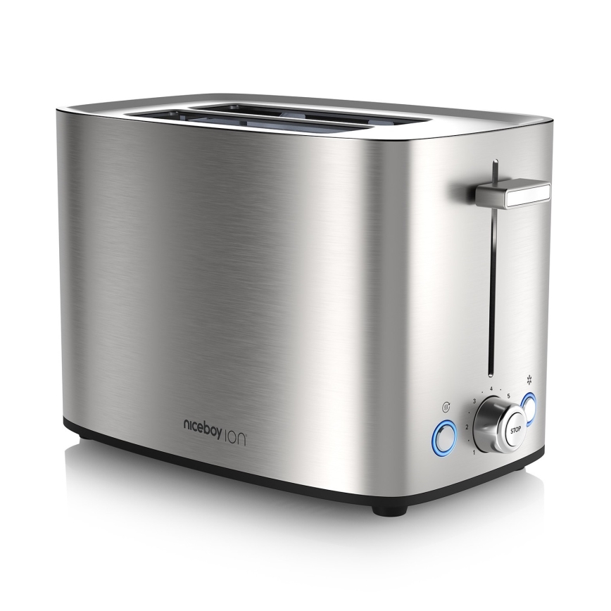 Niceboy ION Cruncher C4 - Toaster z dvema luknjama in roaster 850W/230V nerjaveče jeklo