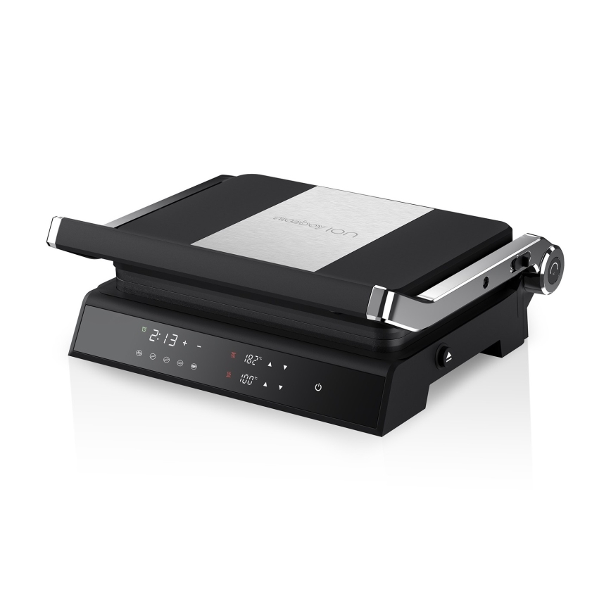 Niceboy ION Grillmaster - Kontaktni žar 2000W/230V črna/mat krom