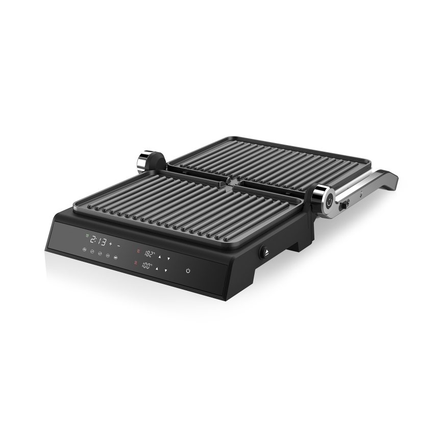 Niceboy ION Grillmaster - Kontaktni žar 2000W/230V črna/mat krom