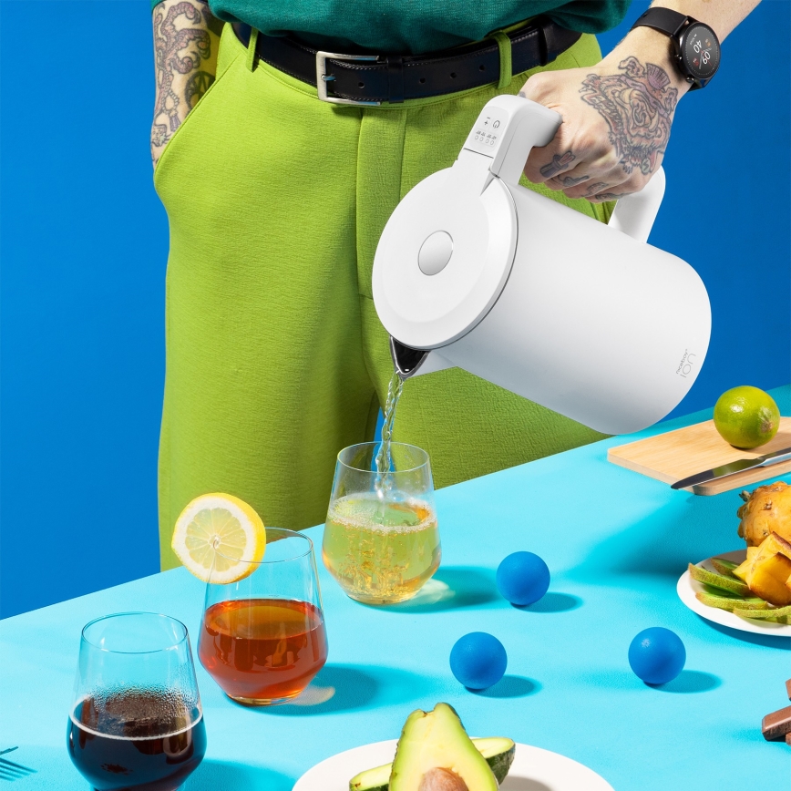 Niceboy ION SmartKettle - Pametni grelnik vode s termoregulacijo 1,7 l 2200W/230V Wi-Fi bela