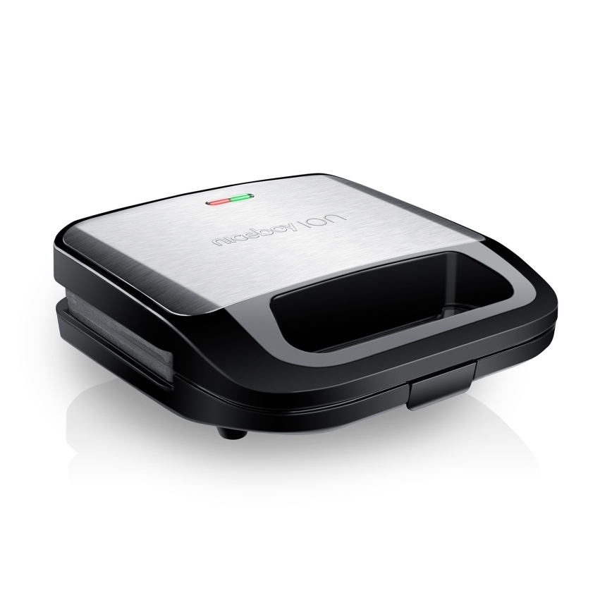 Niceboy ION Snacker S3 - Aparat za sendviče 3v1 750W/230V nerjaveče jeklo/črna