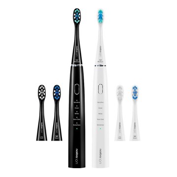Niceboy ION Sonic Duo Pack - SET 2x Sonična zobna ščetka IPX7 črna + bela