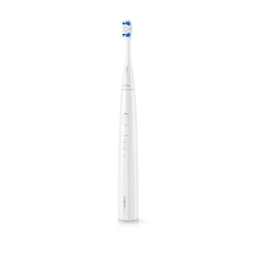 Niceboy ION Sonic Kids - Otroška sonična zobna ščetka 500 mAh IPX7 bela