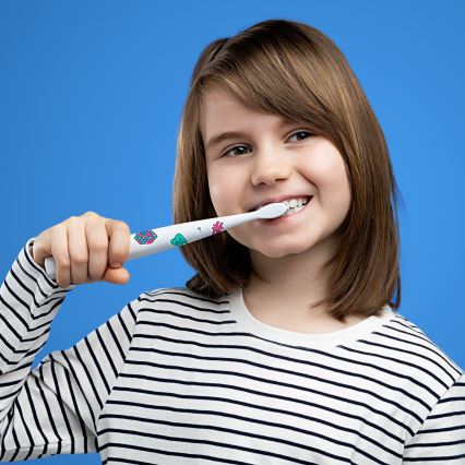 Niceboy ION Sonic Kids - Otroška sonična zobna ščetka IPX7 bela