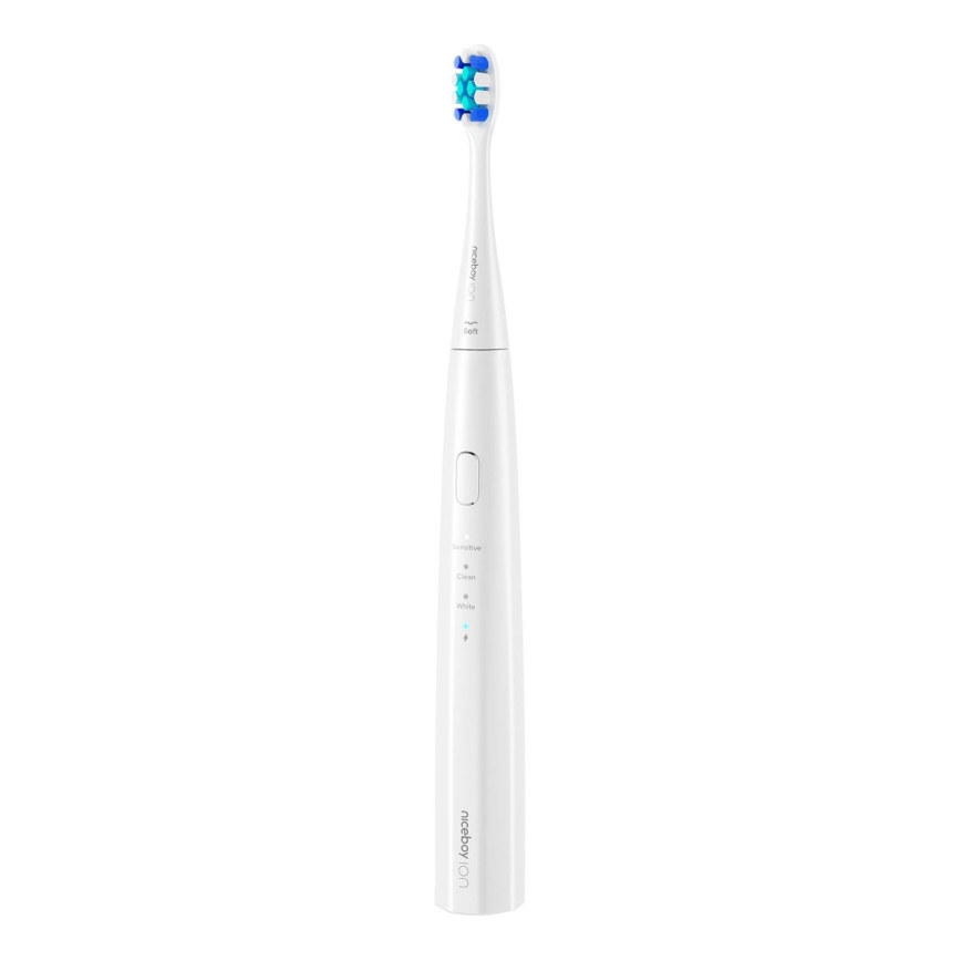 Niceboy ION Sonic Lite - Sonična zobna ščetka 500 mAh IPX7 bela