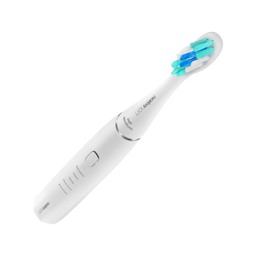 Niceboy ION Sonic - Sonična zobna ščetka 800 mAh IPX7 bela