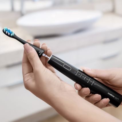 Niceboy ION Sonic - Sonična zobna ščetka 800 mAh IPX7 črna