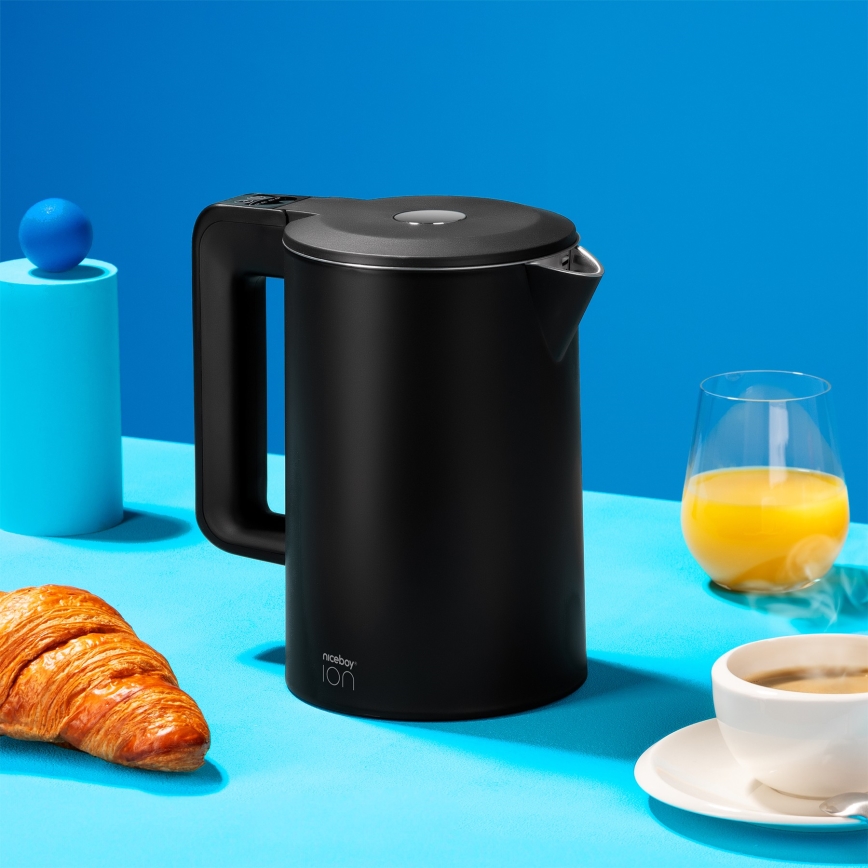 Niceboy ION ThermoKettle TK5 - Grelnik vode s termoregulacijo 1,7 l 2200W/230V črna