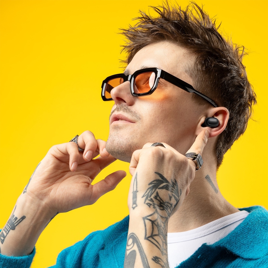 Niceboy Podsie 4 - Brezžične slušalke IP54 črna