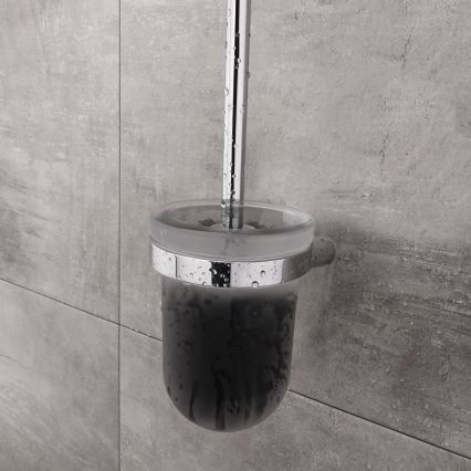 NIMCO BR 11094WN-26 - Stenska WC ščetka BORMO mat steklo/sijajni krom