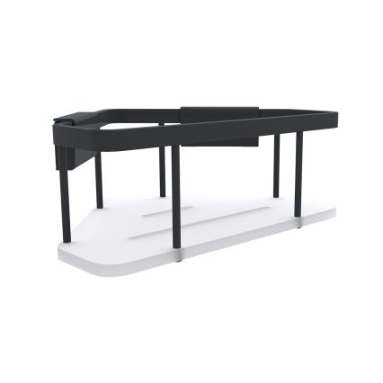 NIMCO Ki-14003-B-90 - Stenska polica za tuš KIBO mat črna/bela