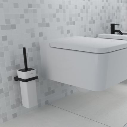 NIMCO MAC 29094K-90 - Stenska WC ščetka MAYA bela/mat črna