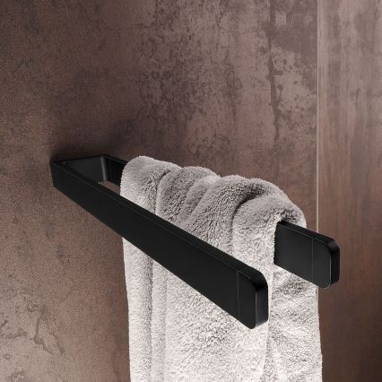 NIMCO MAC 29098-90 - Stensko držalo za brisače MAYA 37 cm mat črna