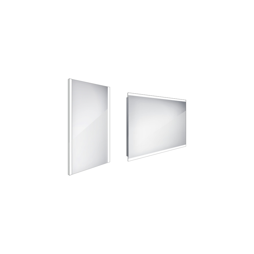 NIMCO ZP 11000 - LED kopalniško ogledalo z osvetlitvijo v ozadju LED/18W/230V 6500K 60x40 cm IP44