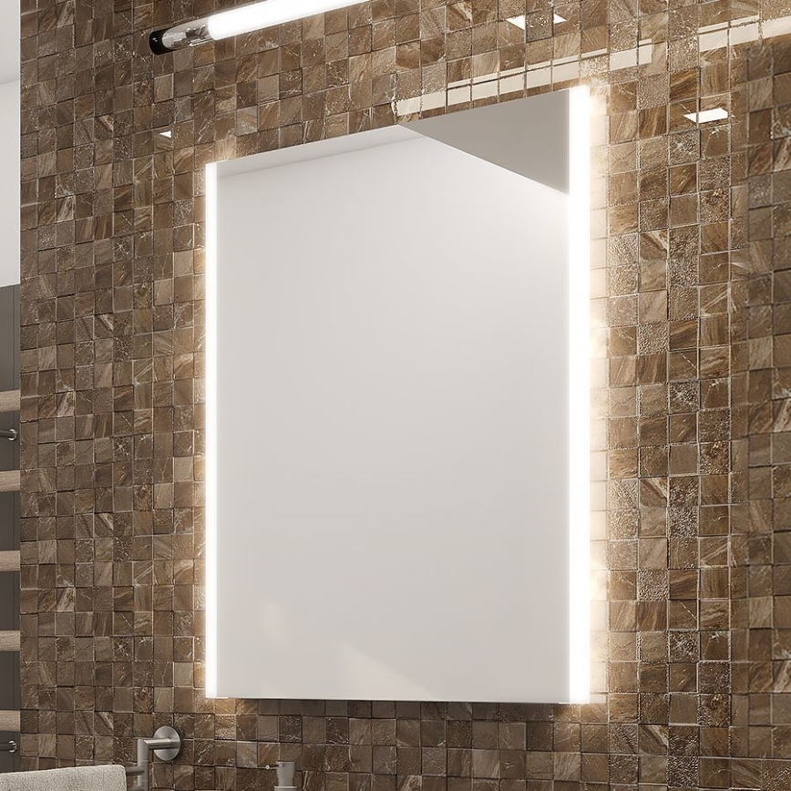 NIMCO ZP 11001 - LED kopalniško ogledalo z osvetlitvijo v ozadju LED/21W/230V 6500K 70x50 cm IP44