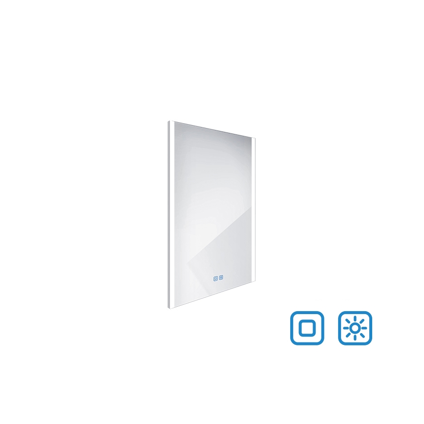 NIMCO ZP 11001VX - LED Kopalniško zatemnitveno osvetljeno ogledalo LED/21W/230V 3000-6500K 70x50 cm IP44