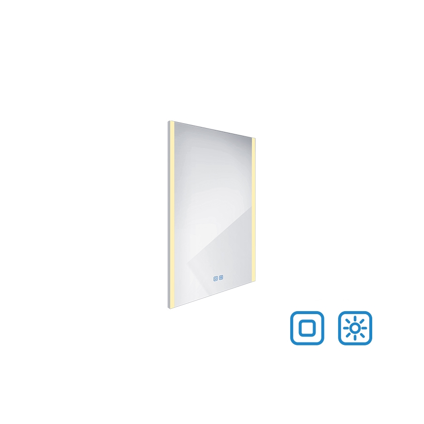 NIMCO ZP 11001VX - LED Kopalniško zatemnitveno osvetljeno ogledalo LED/21W/230V 3000-6500K 70x50 cm IP44