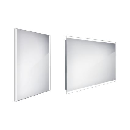 NIMCO ZP 11002 - LED kopalniško ogledalo z osvetlitvijo v ozadju LED/24W/230V 6500K 80x60 cm IP44