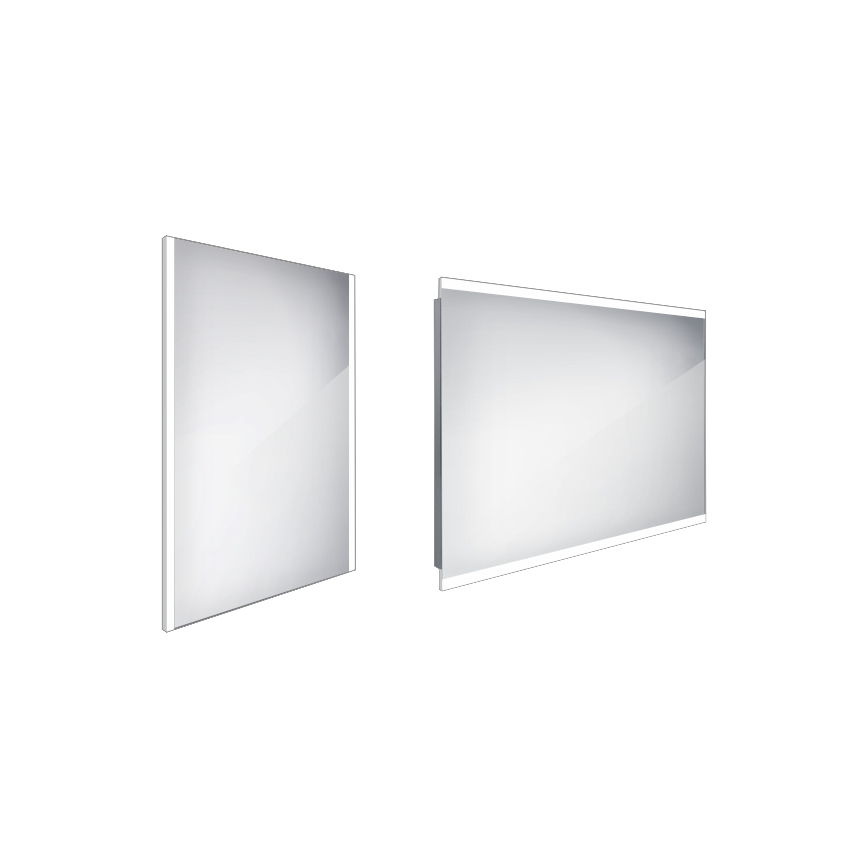 NIMCO ZP 11002 - LED kopalniško ogledalo z osvetlitvijo v ozadju LED/24W/230V 6500K 80x60 cm IP44