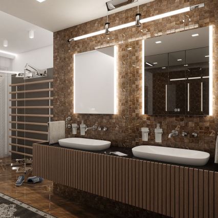 NIMCO ZP 11002VX - LED ogledalo za kopalnico z zatemnitvijo LED/24W/230V 3000-6500K 80x60 cm IP44