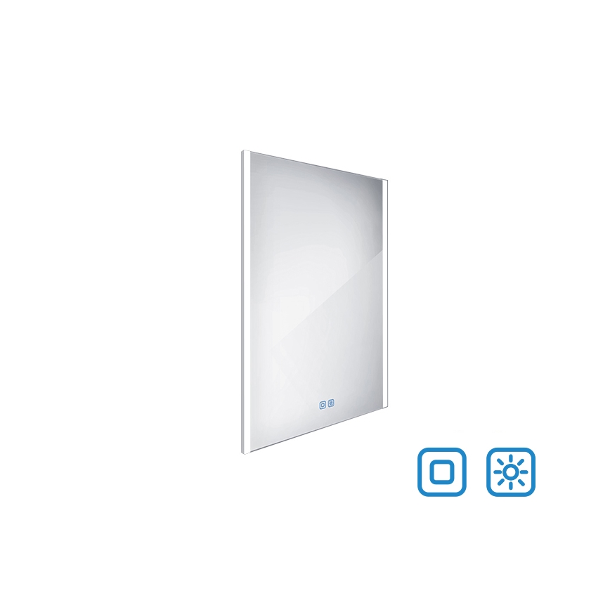 NIMCO ZP 11002VX - LED Kopalniško zatemnitveno osvetljeno ogledalo LED/24W/230V 3000-6500K 80x60 cm IP44
