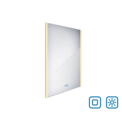 NIMCO ZP 11002VX - LED Kopalniško zatemnitveno osvetljeno ogledalo LED/24W/230V 3000-6500K 80x60 cm IP44