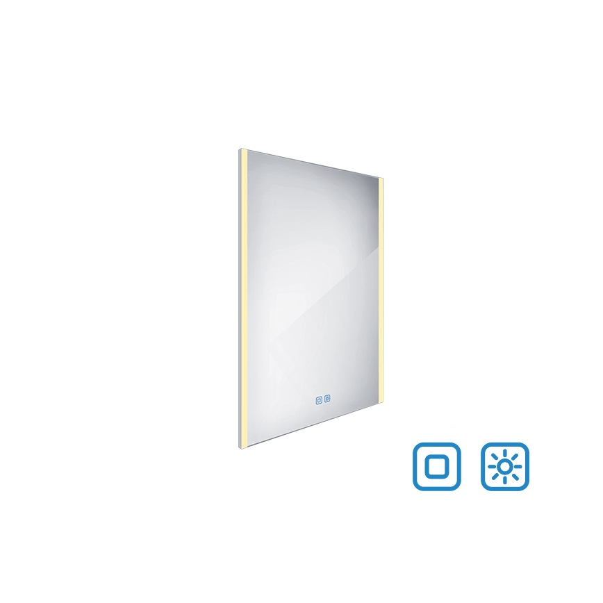NIMCO ZP 11002VX - LED Kopalniško zatemnitveno osvetljeno ogledalo LED/24W/230V 3000-6500K 80x60 cm IP44