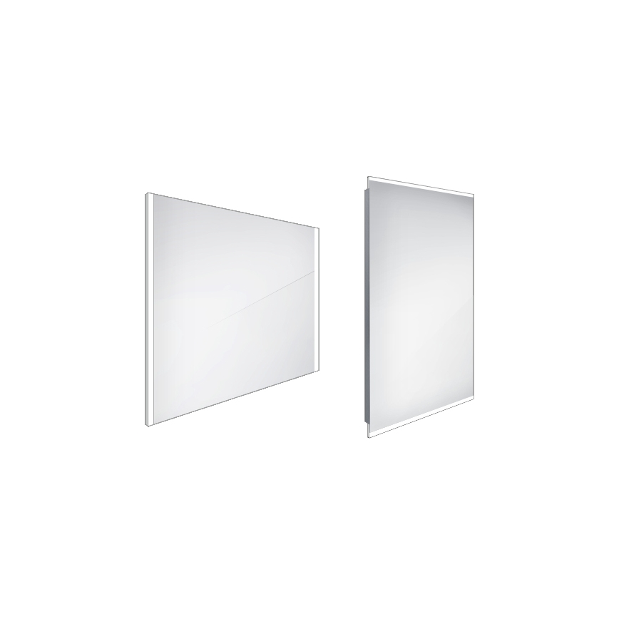 NIMCO ZP 11003 - LED kopalniško ogledalo z osvetlitvijo v ozadju LED/21W/230V 6500K 70x80 cm IP44