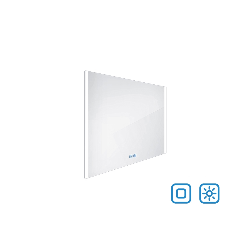 NIMCO ZP 11003VX - LED Kopalniško zatemnitveno osvetljeno ogledalo LED/21W/230V 3000-6500K 70x80 cm IP44