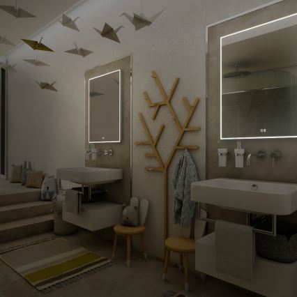 NIMCO ZP 13001VX - LED zatemnljivo kopalniško ogledalo z osvetlitvijo LED/35W/230V 3000-6500K 70x50 cm IP44