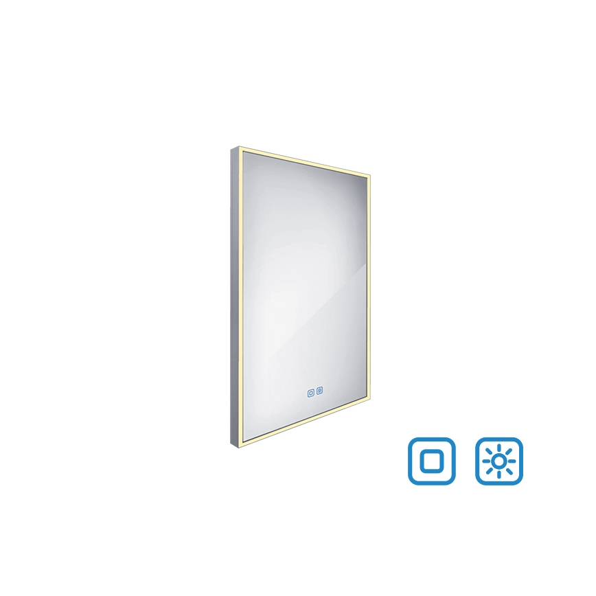NIMCO ZP 13001VX - LED Kopalniško zatemnitveno osvetljeno ogledalo LED/35W/230V 3000-6500K 70x50 cm IP44