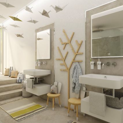 NIMCO ZP 13002VX - LED zatemljivo kopalniško ogledalo z osvetlitvijo LED/41W/230V 3000-6500K 80x60 cm IP44