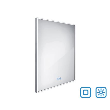 NIMCO ZP 13002VX - LED Kopalniško zatemnitveno osvetljeno ogledalo LED/41W/230V 3000-6500K 80x60 cm IP44