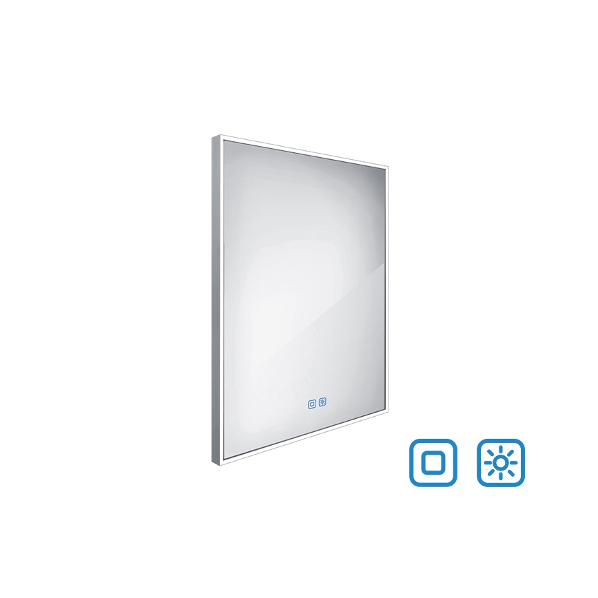 NIMCO ZP 13002VX - LED Kopalniško zatemnitveno osvetljeno ogledalo LED/41W/230V 3000-6500K 80x60 cm IP44