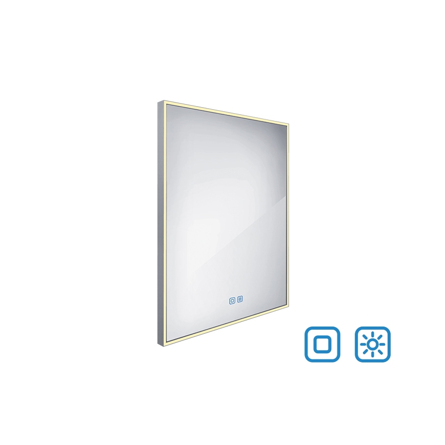 NIMCO ZP 13002VX - LED Kopalniško zatemnitveno osvetljeno ogledalo LED/41W/230V 3000-6500K 80x60 cm IP44