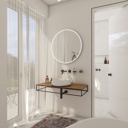 NIMCO ZP 26000R - kopalniško ogledalo z LED osvetlitvijo, LED/26W/230V/6500K, premer 60 cm, IP44