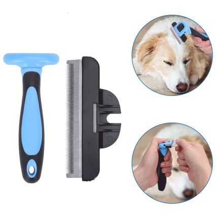 Nobleza - Brush za dogs in cats modra 10,5 cm