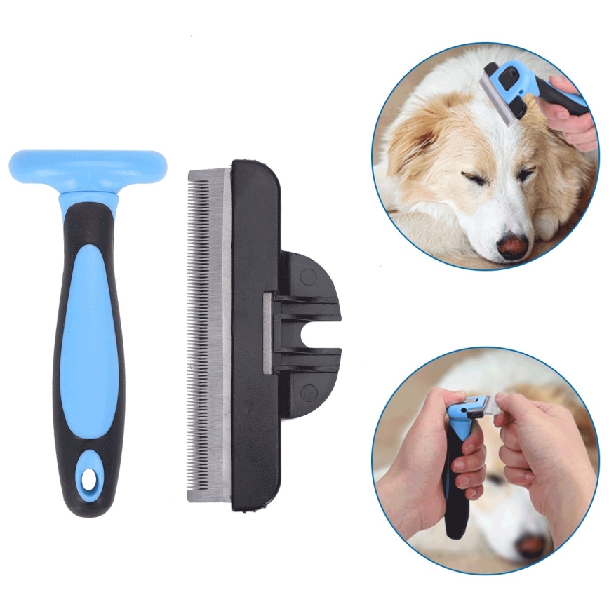 Nobleza - Brush za dogs in cats modra 10,5 cm