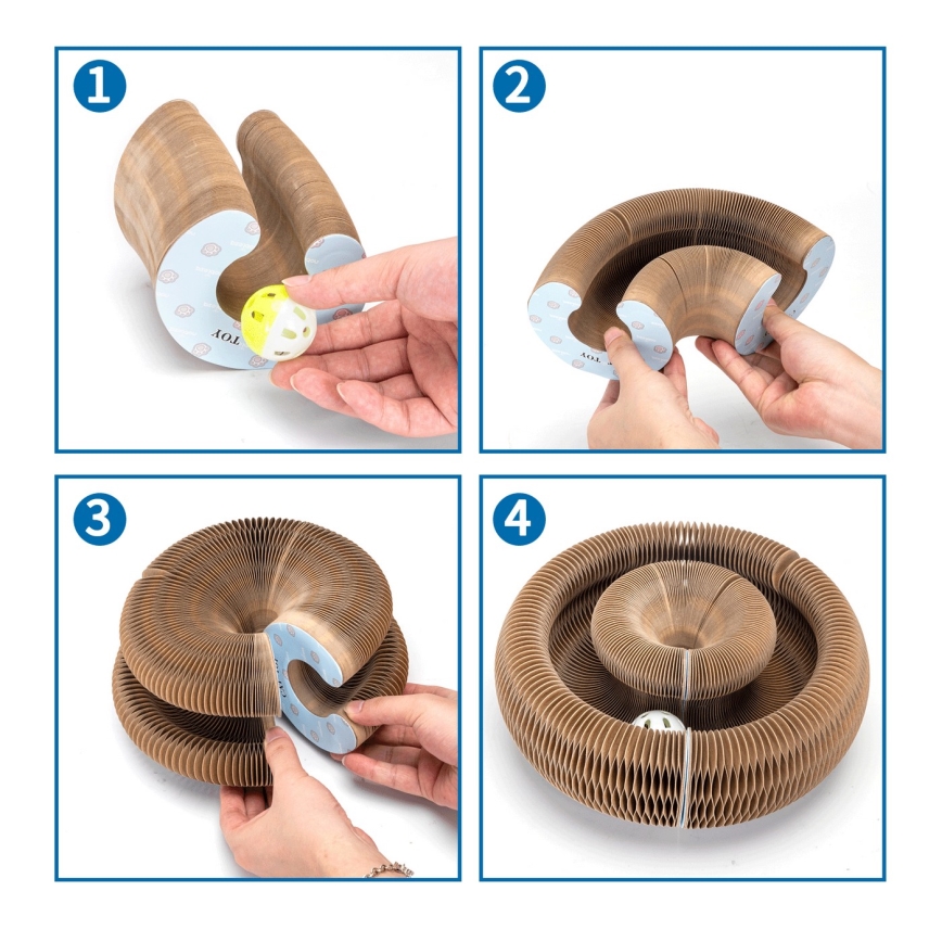 Nobleza - Praskalnik za mačke 3v1 rjav