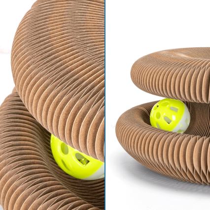 Nobleza - Praskalnik za mačke 3v1 rjav