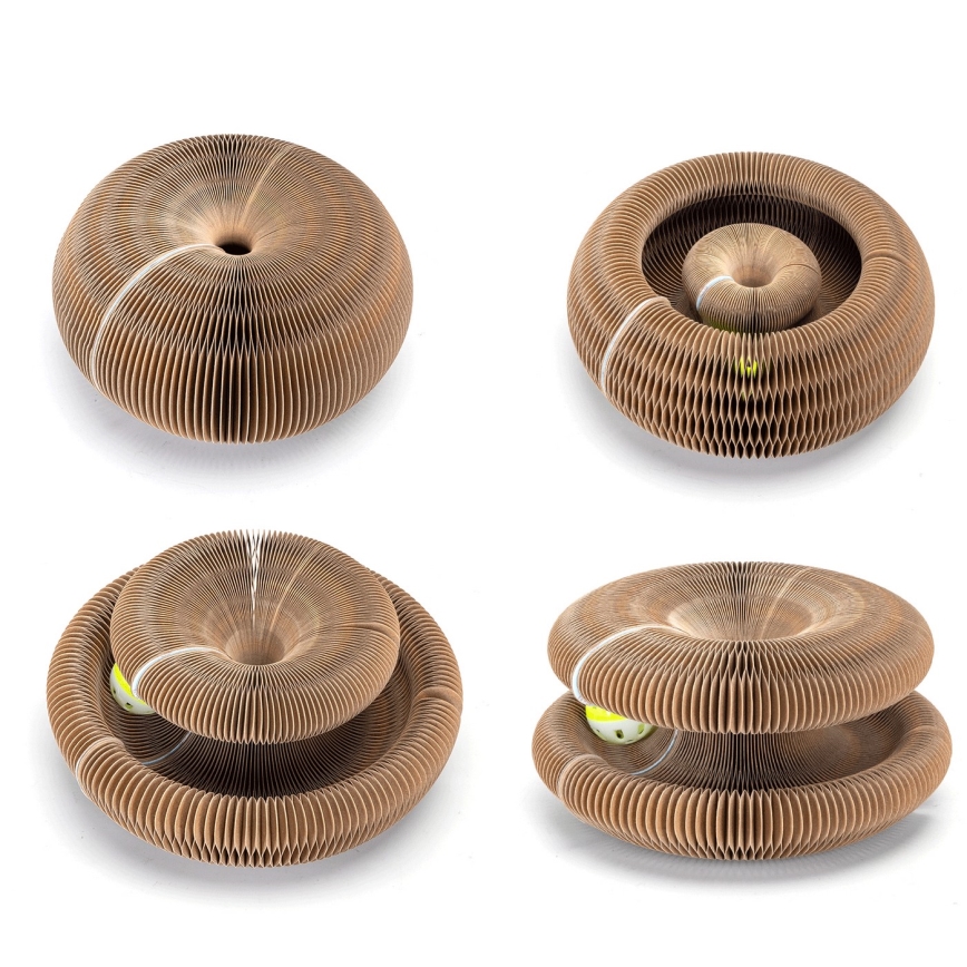 Nobleza - Praskalnik za mačke 3v1 rjav