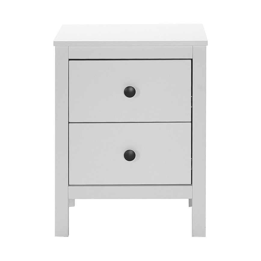 Nočna omarica 61x46 cm bela