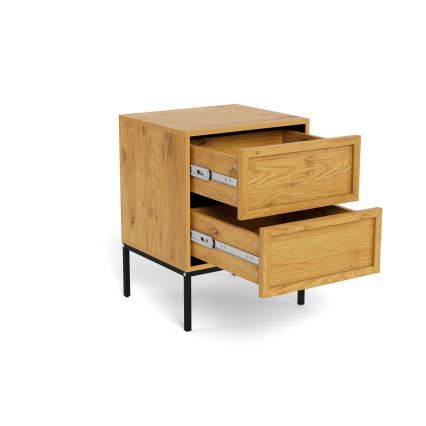 Nočna omarica ALIN 46x40 cm svetlo rjava