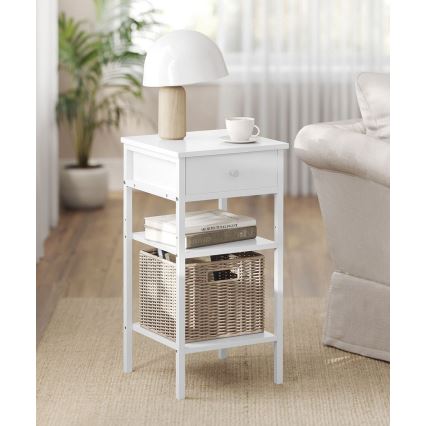 Nočna omarica ARIN, bela