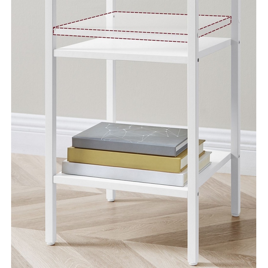 Nočna omarica ARIN, bela