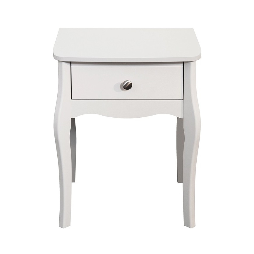 Nočna omarica BAROQUE 55x45 cm bela
