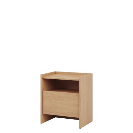 Nočna omarica JAPANDI 60x53 cm hrast Cremona